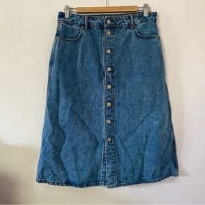 Old Navy Lori Midi Long Skirt Denim